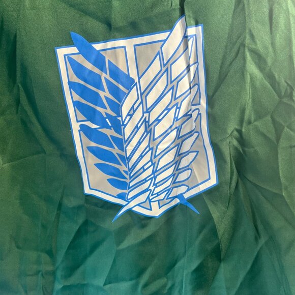 Anime Attack On Titan Green Hooded cape hooded Cloak Set - Picture 7 of 13